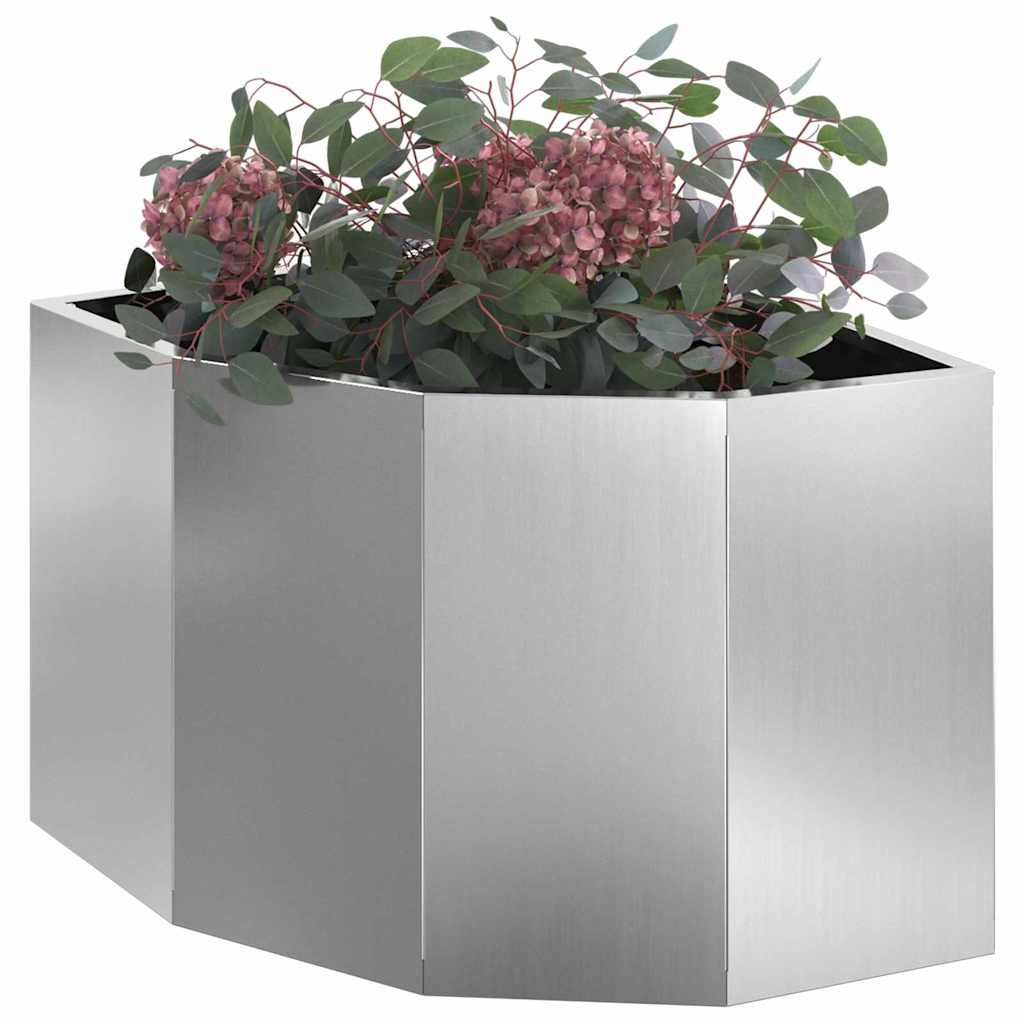 Hjørne Plante sølv 45 x 45 x 35 cm Galvanisert stål