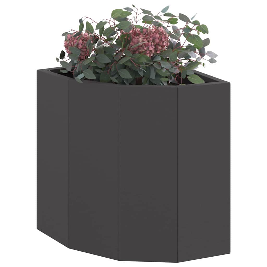 Hjørne Plante Svart 30 x 30 x 35 cm Stål