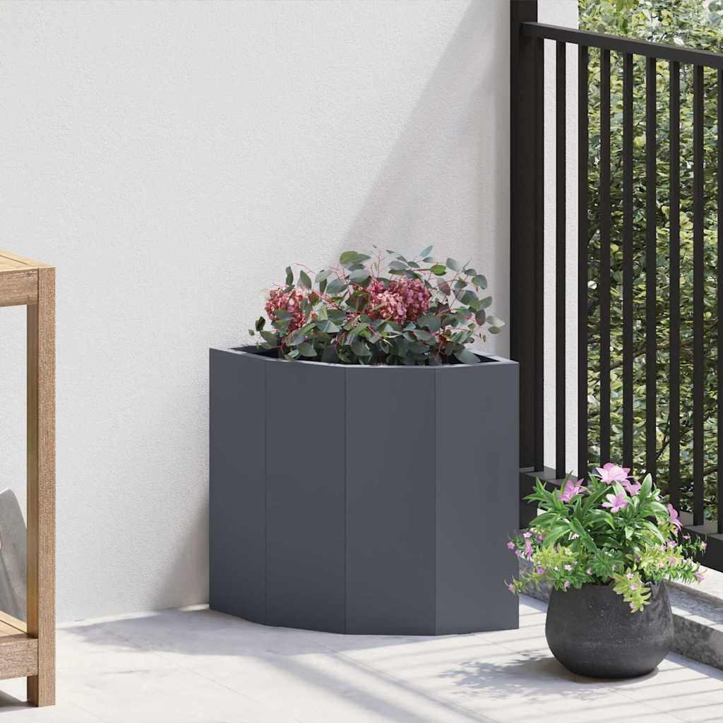 Hjørne Plante Antrasitt 30 x 30 x 35 cm Stål