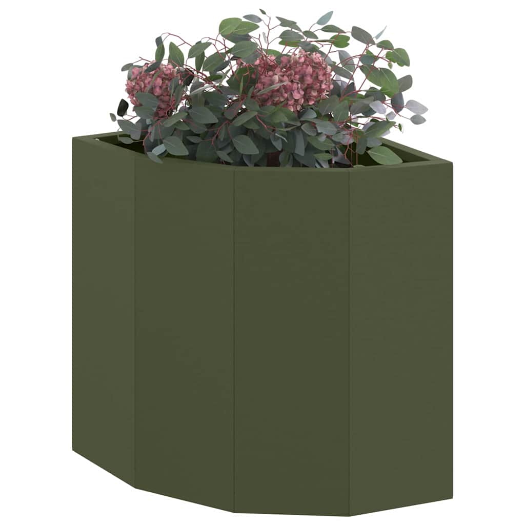 Hjørne Plante Olivengrønn 30 x 30 x 35 cm Stål