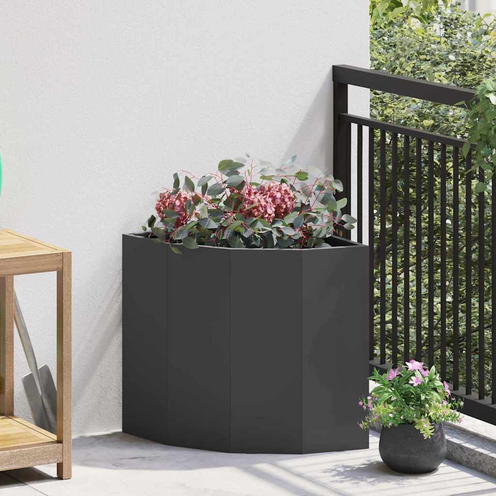 Hjørne Plante Svart 45 x 45 x 50 cm Stål