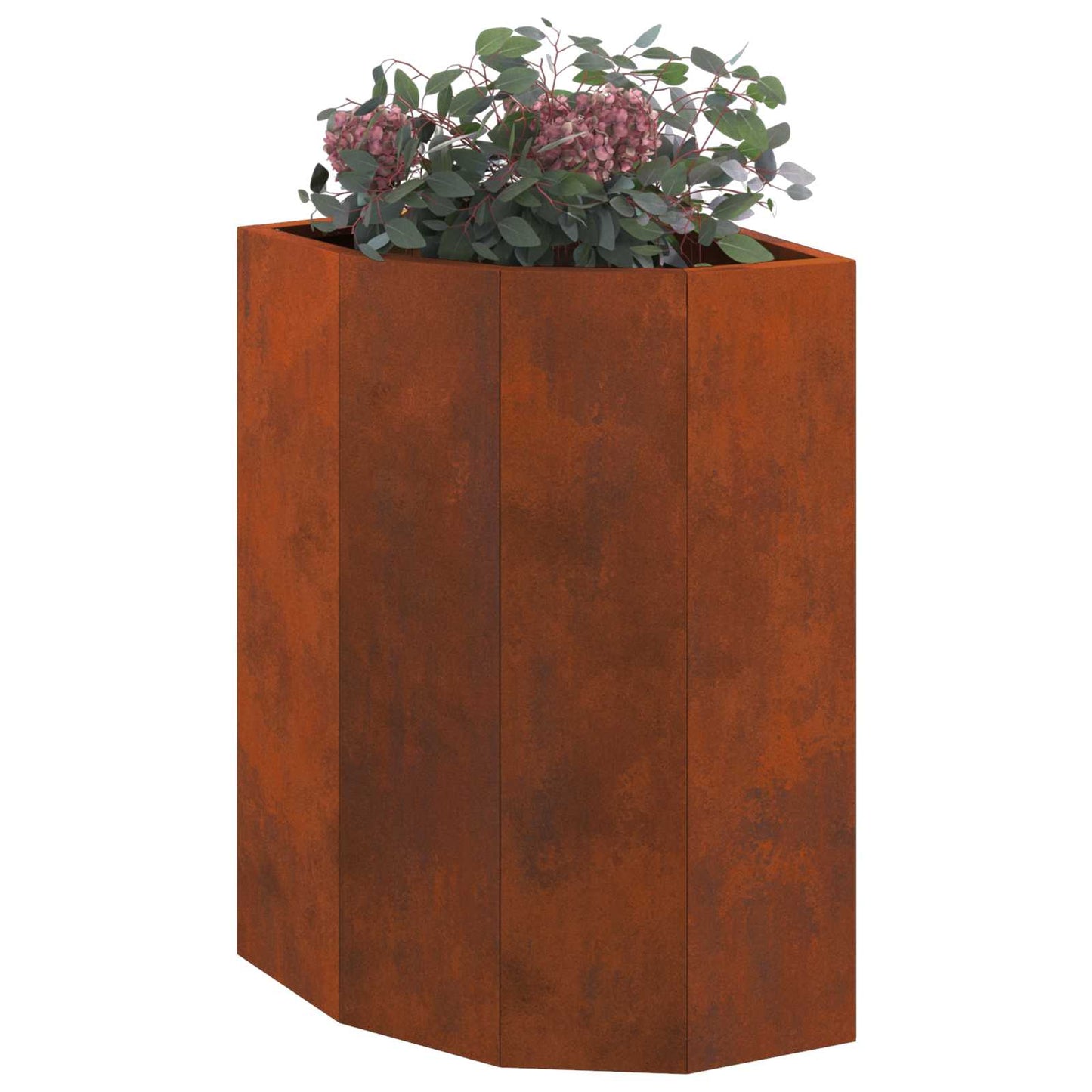 Hjørne Plante Rusten 30 x 30 x 50 cm Cortenstål