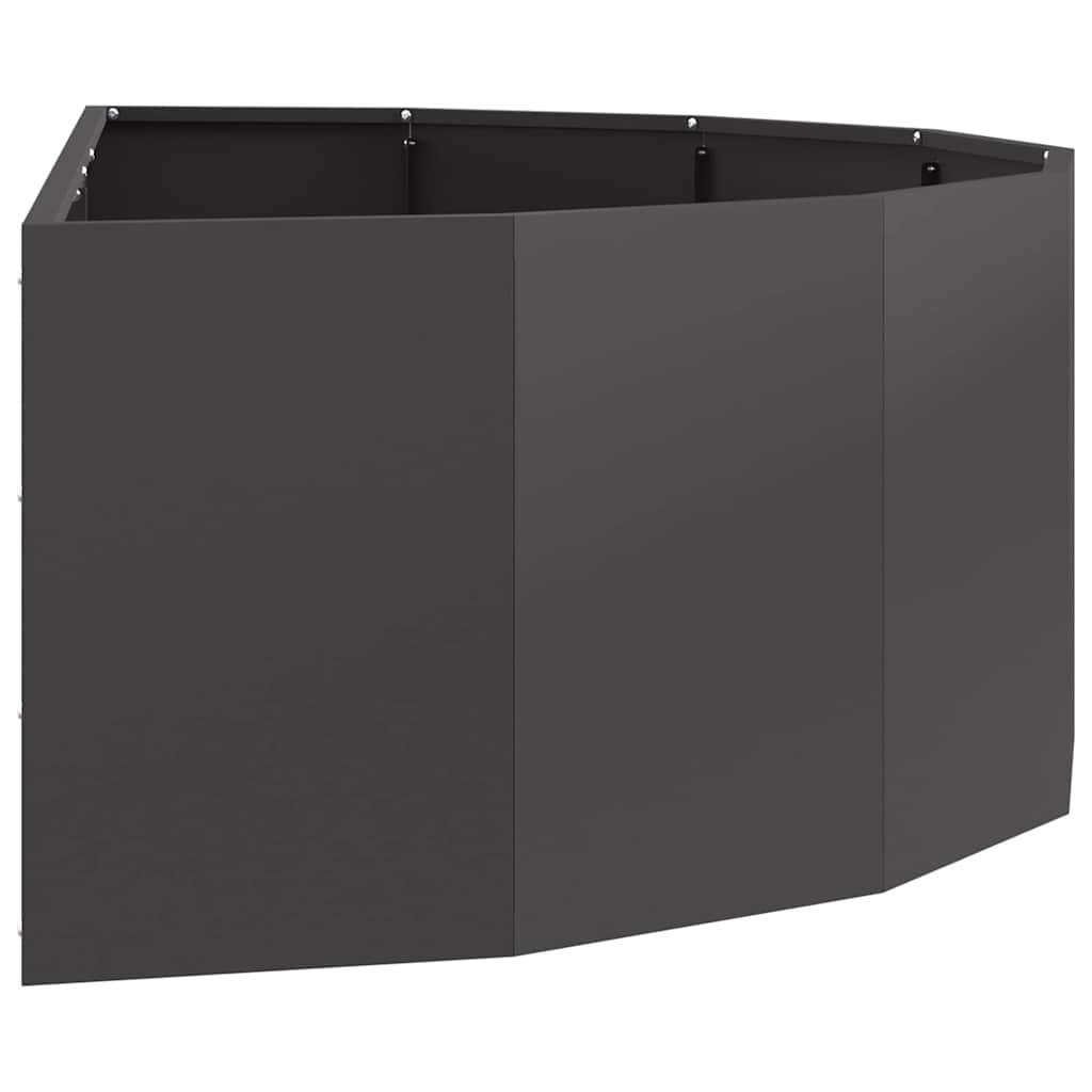 Plantekassed Svart 120 x 60 x 35 cm Stål