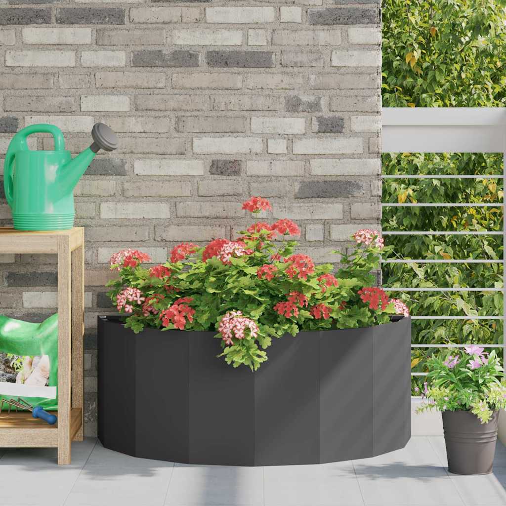 Plantekassed Svart 90 x 45 x 35 cm Stål