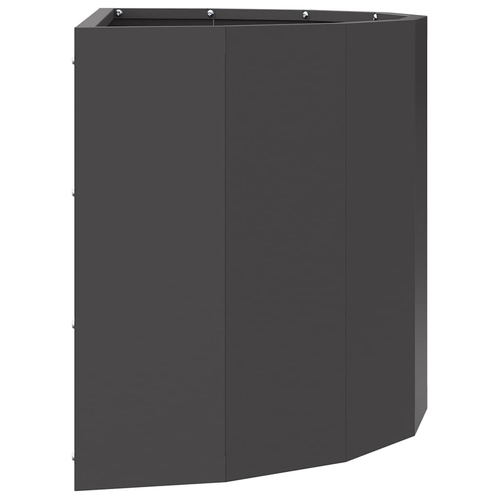 Plantekassed Svart 60 x 30 x 35 cm Stål