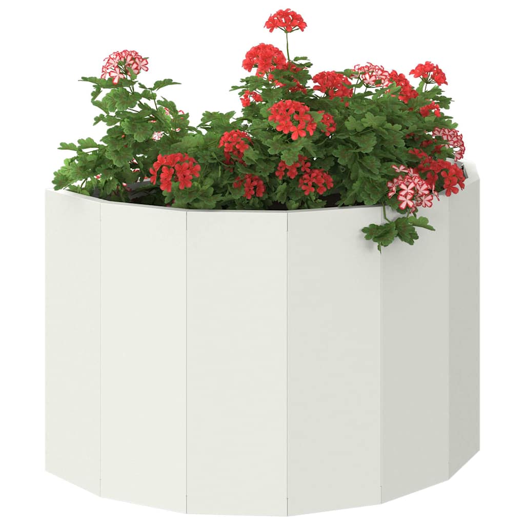 Plantekassed Hvit 60 x 30 x 35 cm Stål