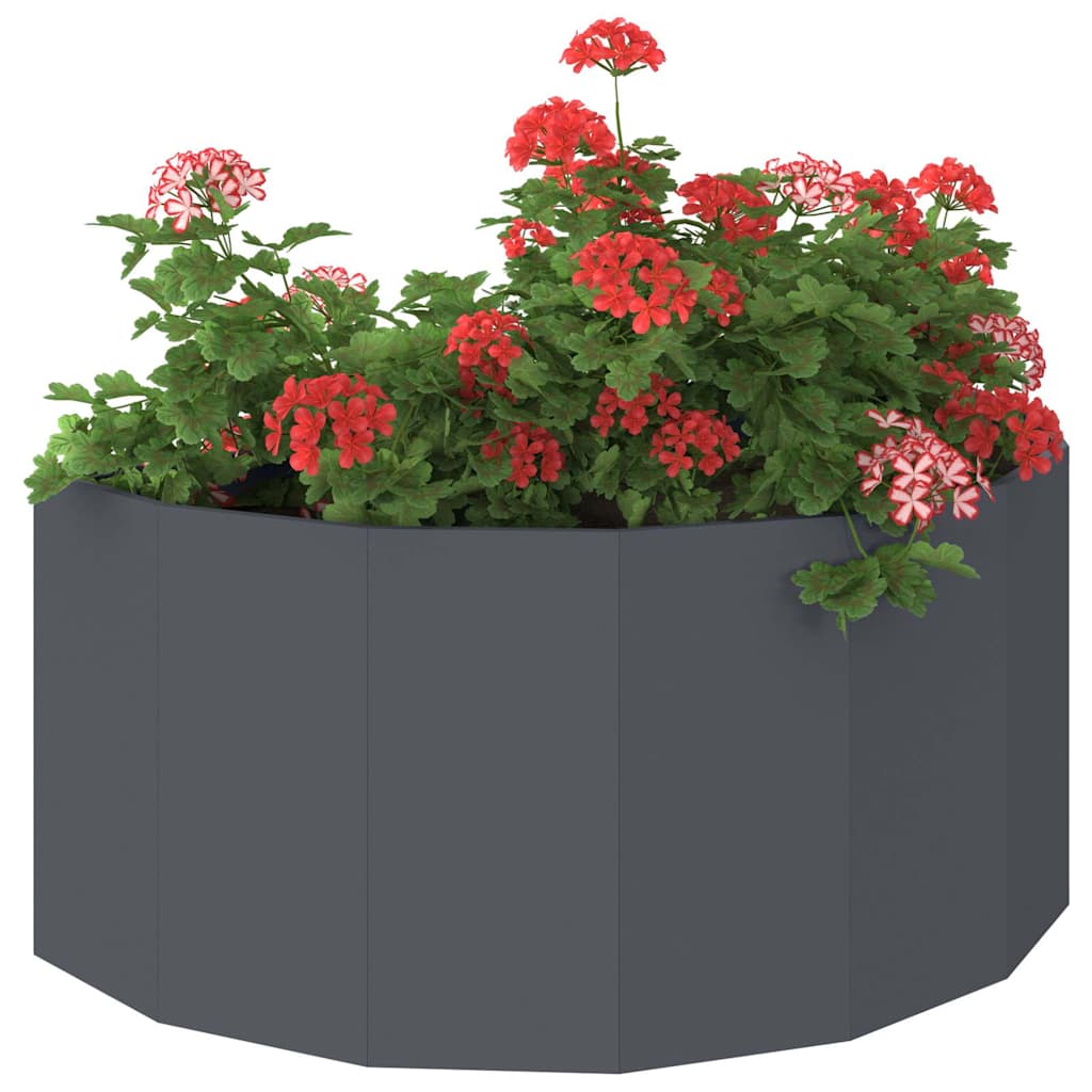Plantekassed Antrasitt 120 x 60 x 50 cm Stål