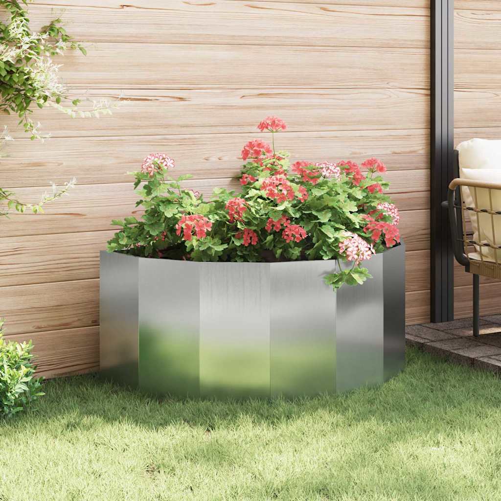 Plantekassed sølv 120 x 60 x 50 cm Galvanisert Stål