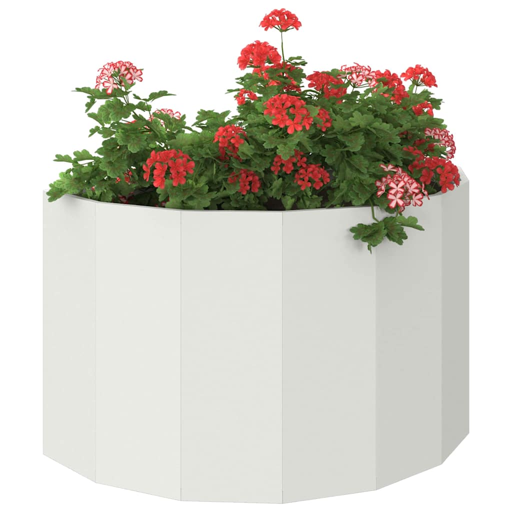 Plantekassed Hvit 90 x 45 x 50 cm Stål
