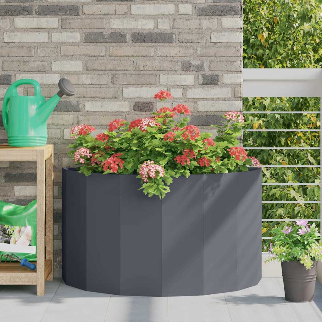 Plantekassed Antrasitt 90 x 45 x 50 cm Stål