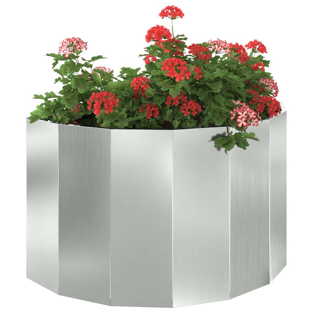 Plantekassed sølv 90 x 45 x 50 cm Galvanisert Stål