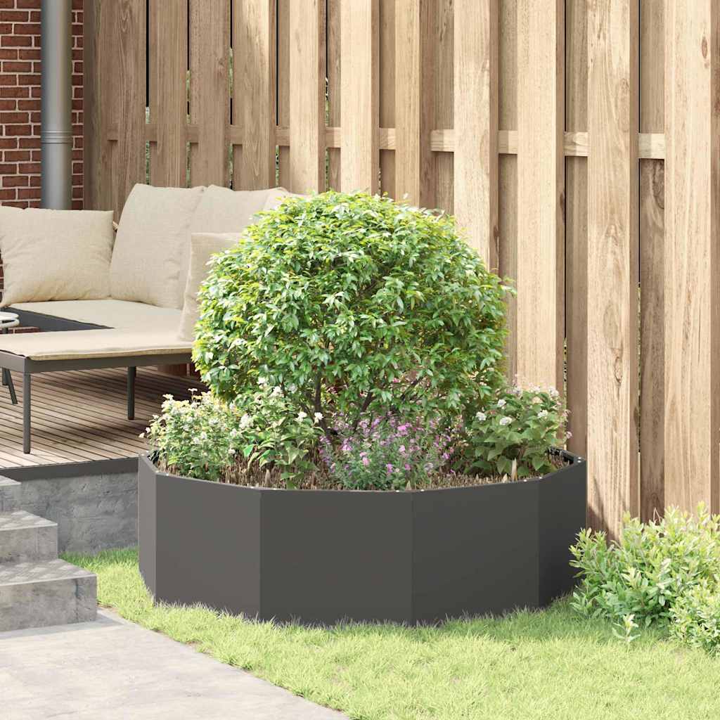 Plantekassed Svart 120 x 120 x 35 cm Stål