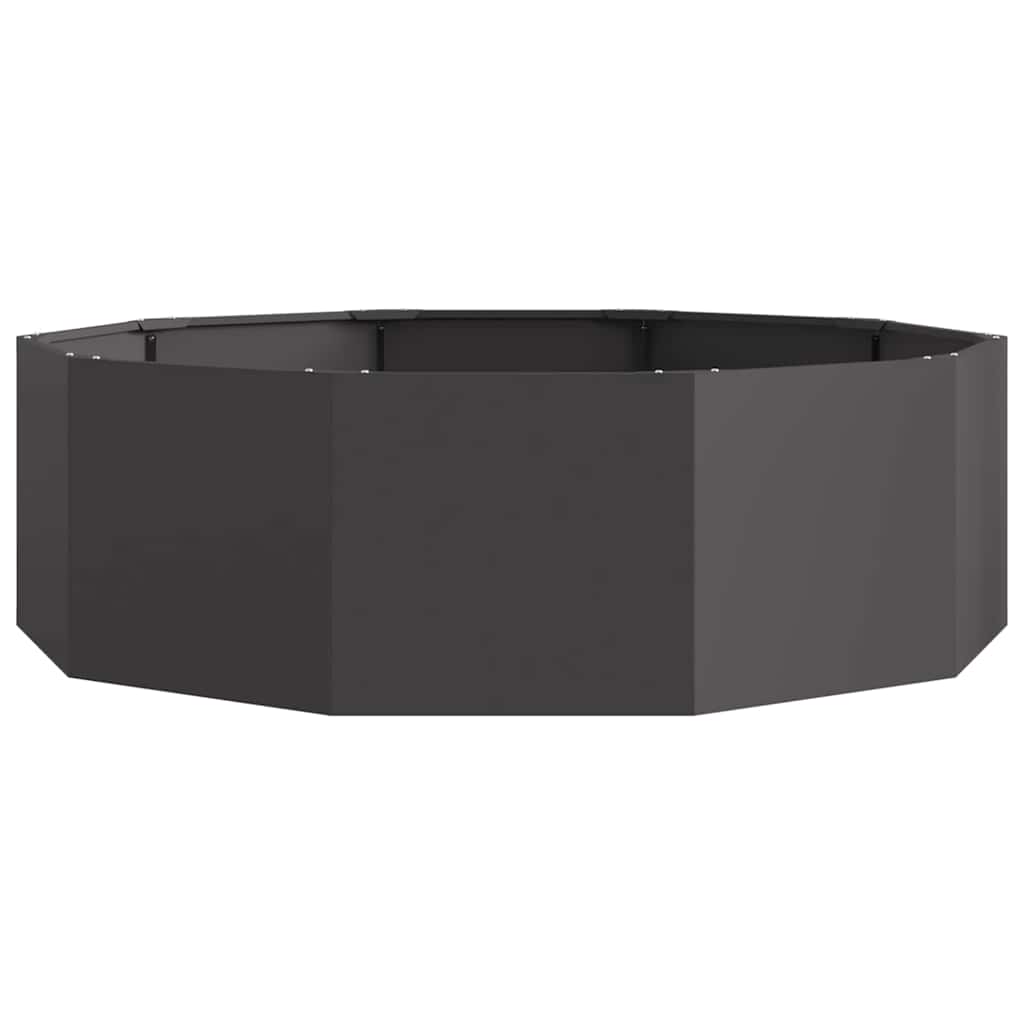 Plantekassed Svart 120 x 120 x 35 cm Stål