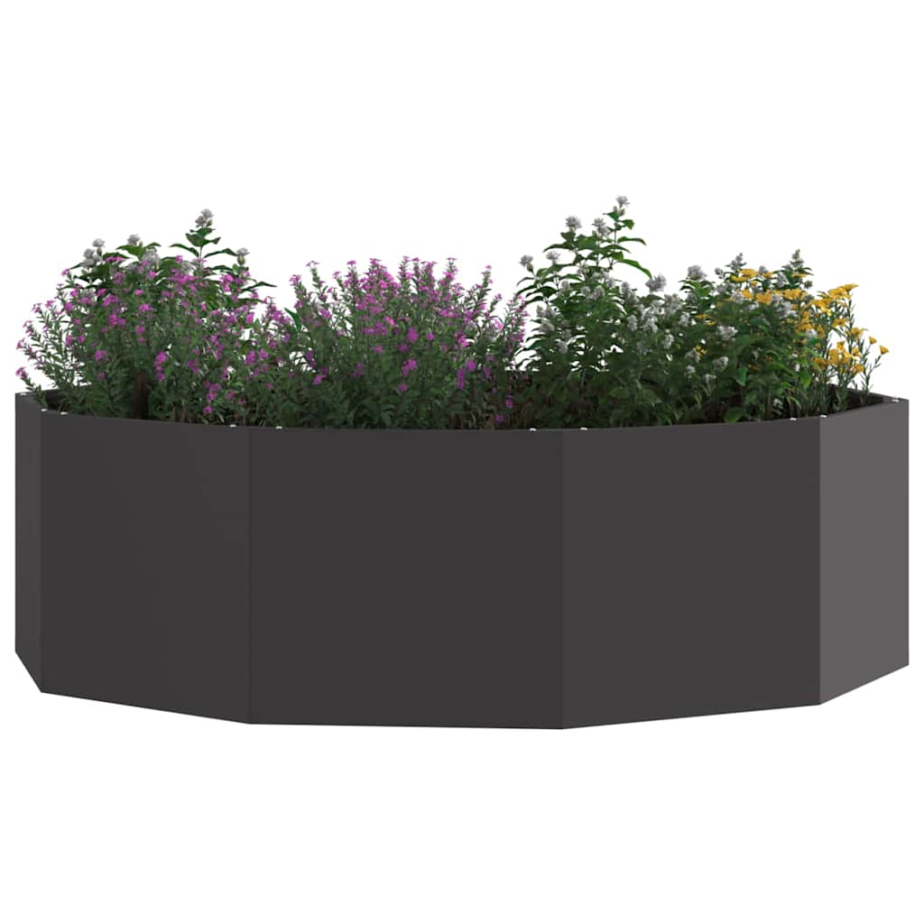Plantekassed Svart 120 x 120 x 35 cm Stål