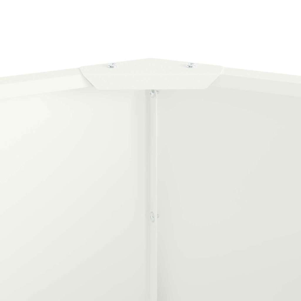 Plantekassed Hvit 120 x 120 x 35 cm Stål