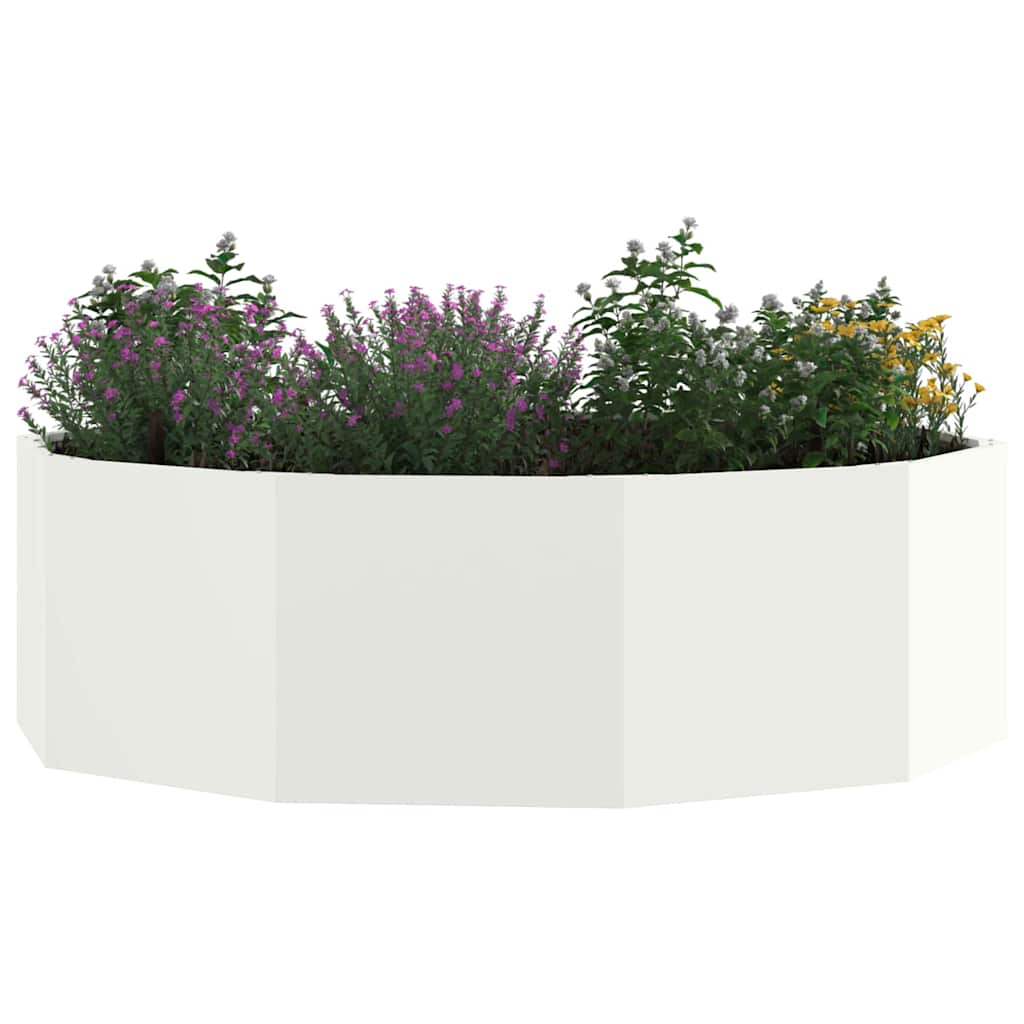 Plantekassed Hvit 120 x 120 x 35 cm Stål