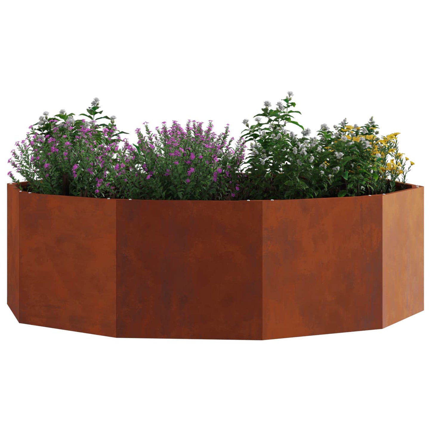 Plantekassed Rusten 120 x 120 x 35 cm Cortenstål