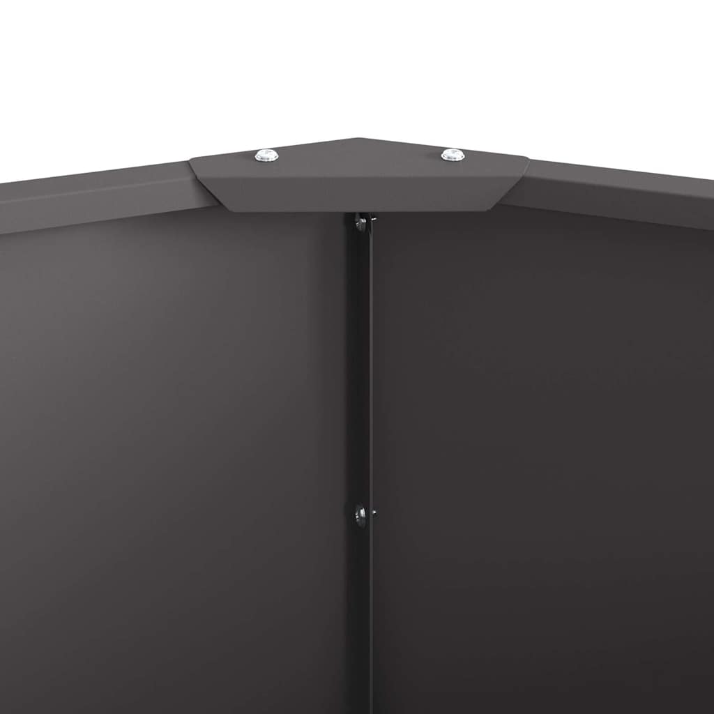 Plantekassed Svart 90 x 90 x 35 cm Stål