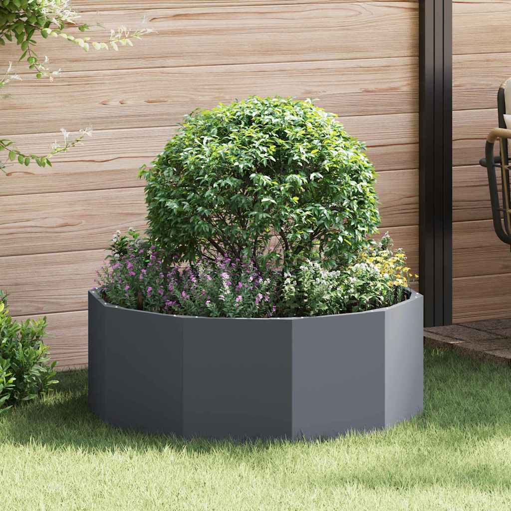 Plantekassed Antrasitt 90 x 90 x 35 cm Stål