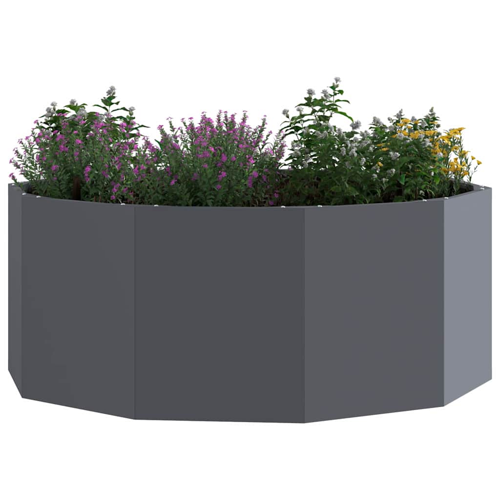 Plantekassed Antrasitt 90 x 90 x 35 cm Stål