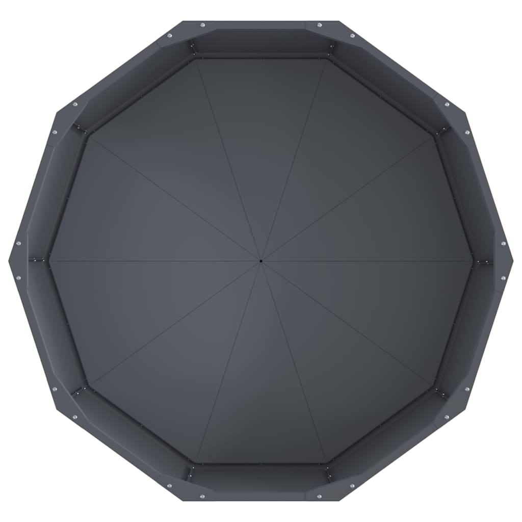 Plantekassed Antrasitt 90 x 90 x 35 cm Stål