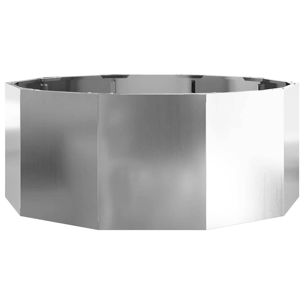Plantekassed sølv 90 x 90 x 35 cm Galvanisert Stål