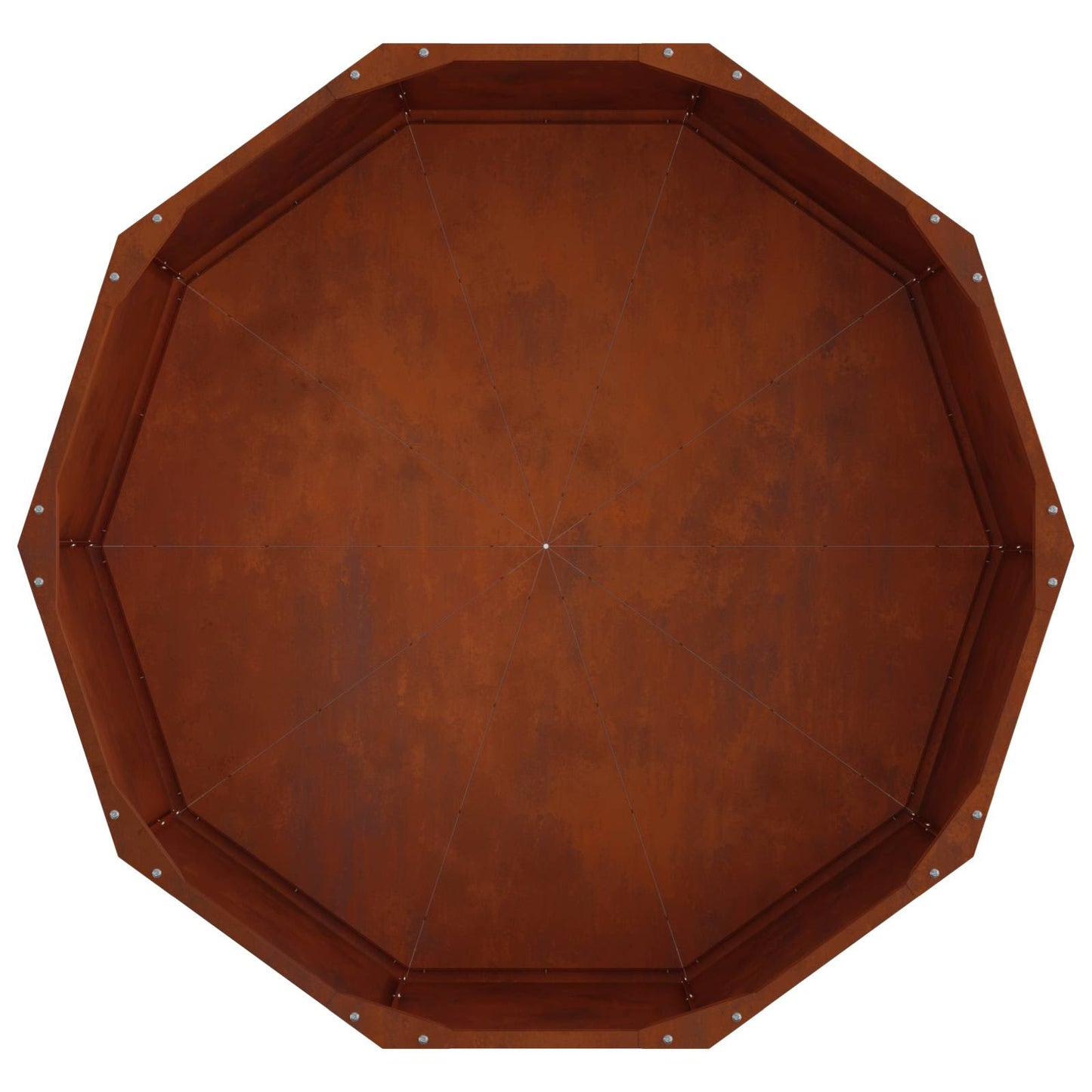 Plantekassed Rusten 90 x 90 x 35 cm Cortenstål