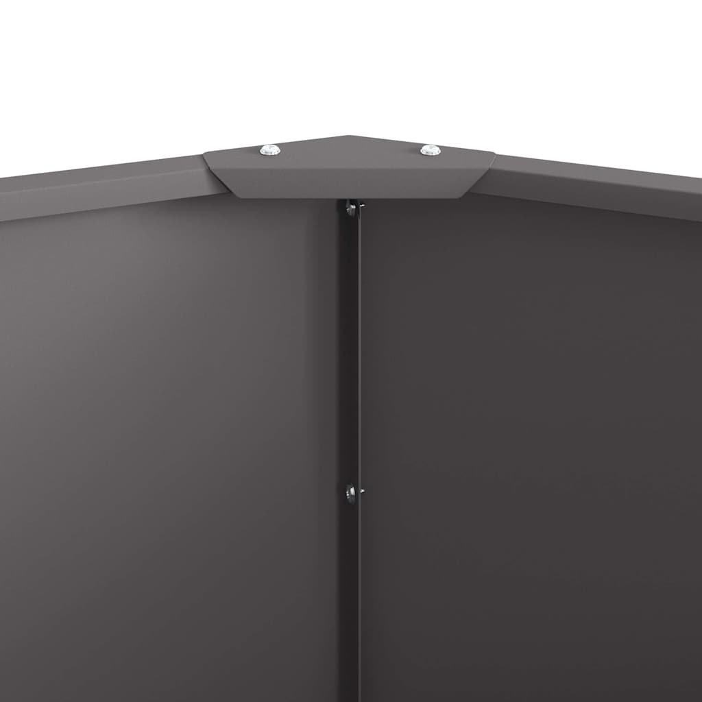Plantekassed Svart 120 x 120 x 50 cm Stål