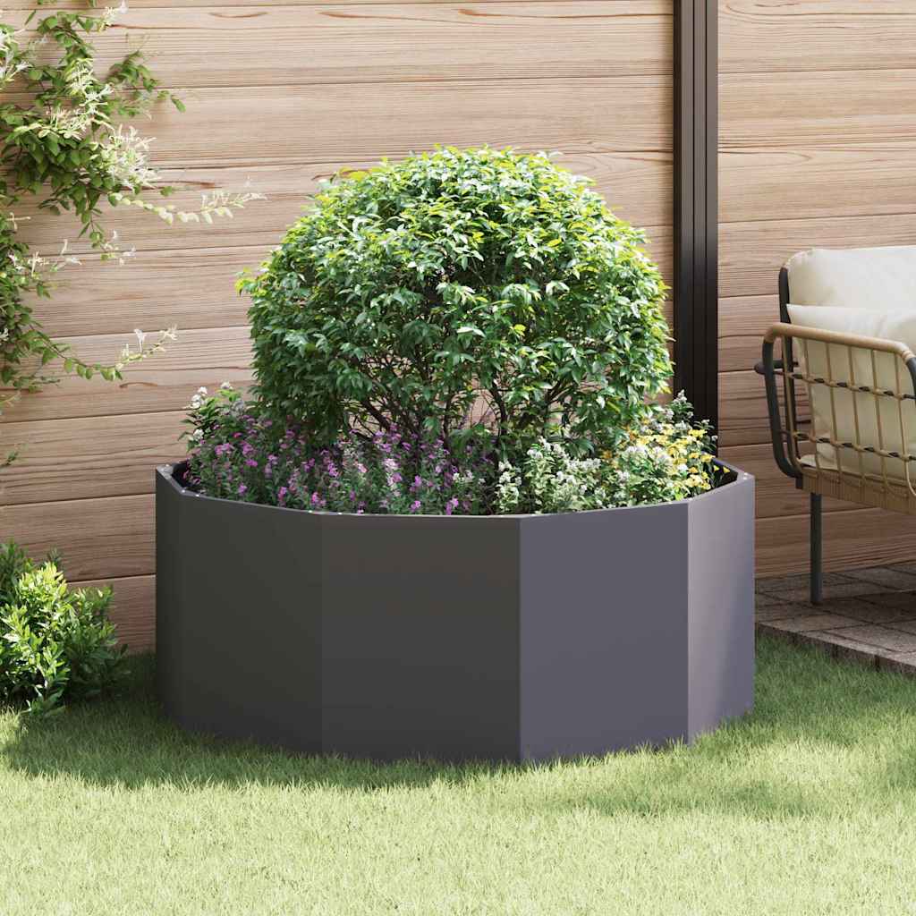 Plantekassed Svart 120 x 120 x 50 cm Stål