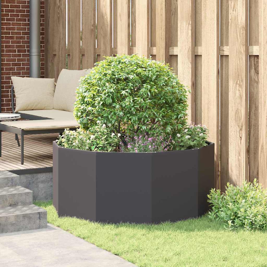 Plantekassed Svart 120 x 120 x 50 cm Stål