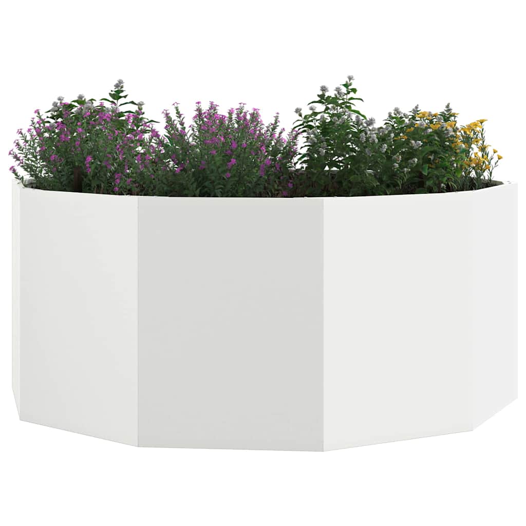 Plantekassed Hvit 120 x 120 x 50 cm Stål