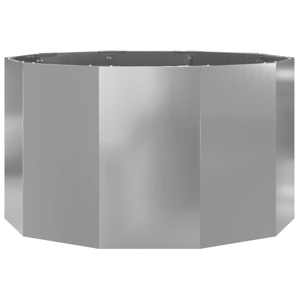 Plantekassed sølv 90 x 90 x 50 cm Galvanisert Stål