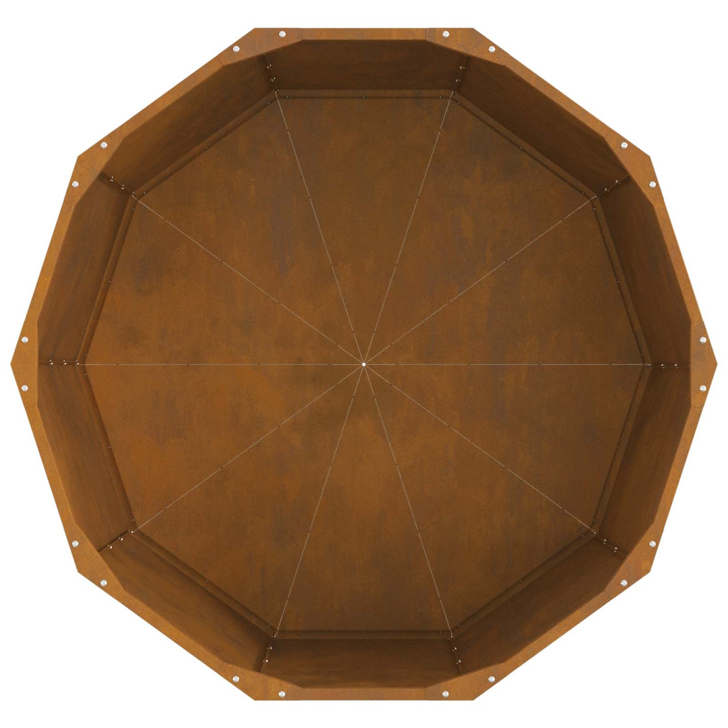 Plantekassed Rusten 90 x 90 x 50 cm Cortenstål