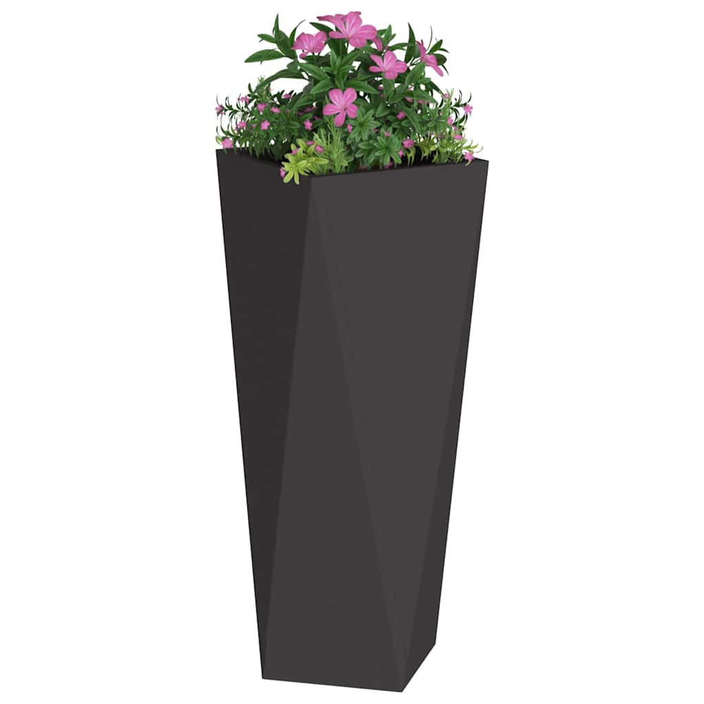 Plantekassed Svart 30 x 30 x 75 cm Stål