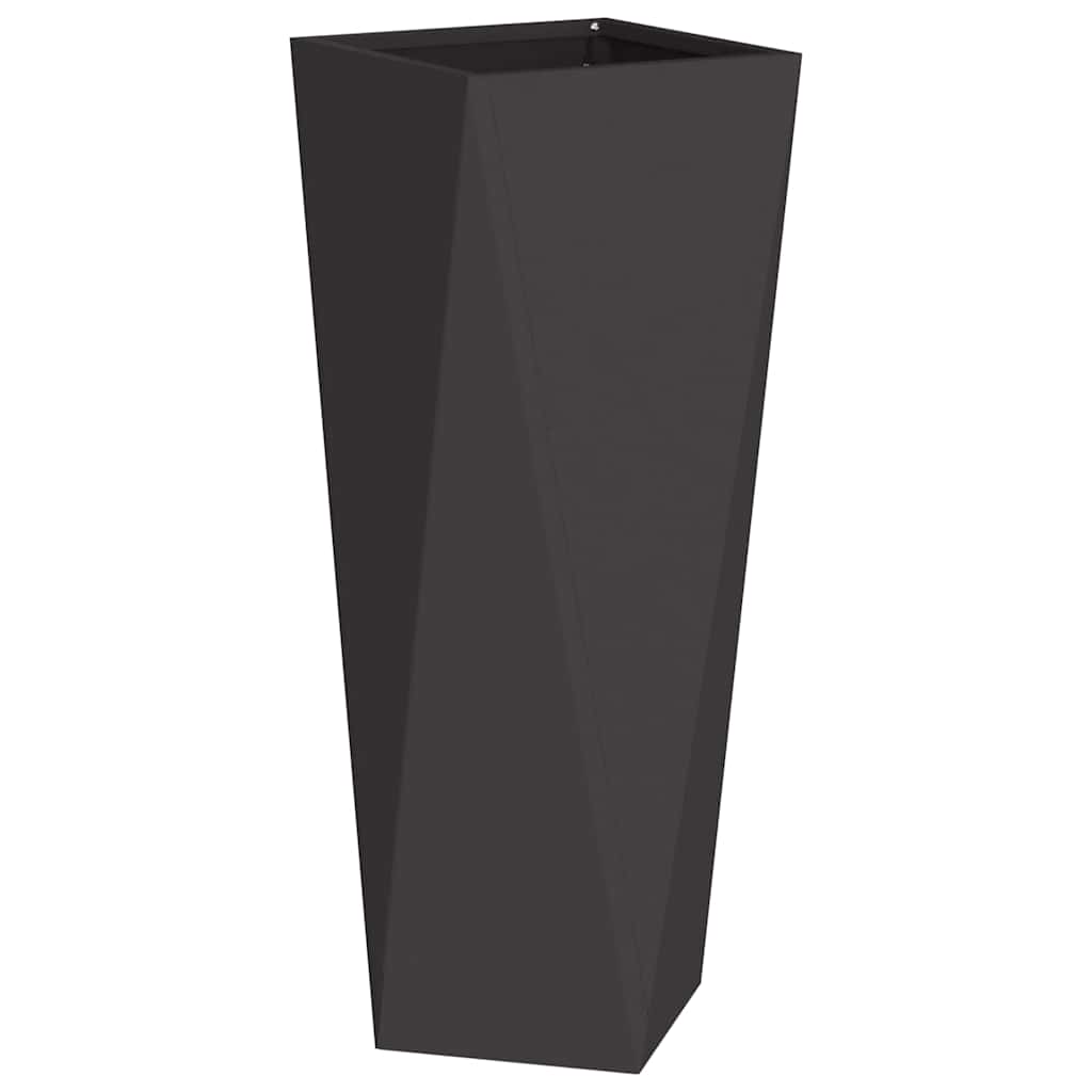 Plantekassed 2 pcs Svart 30 x 30 x 75 cm Stål