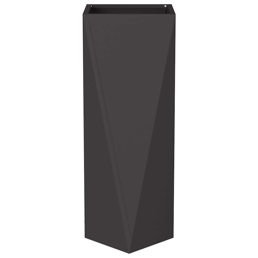 Plantekassed 2 pcs Svart 30 x 30 x 75 cm Stål