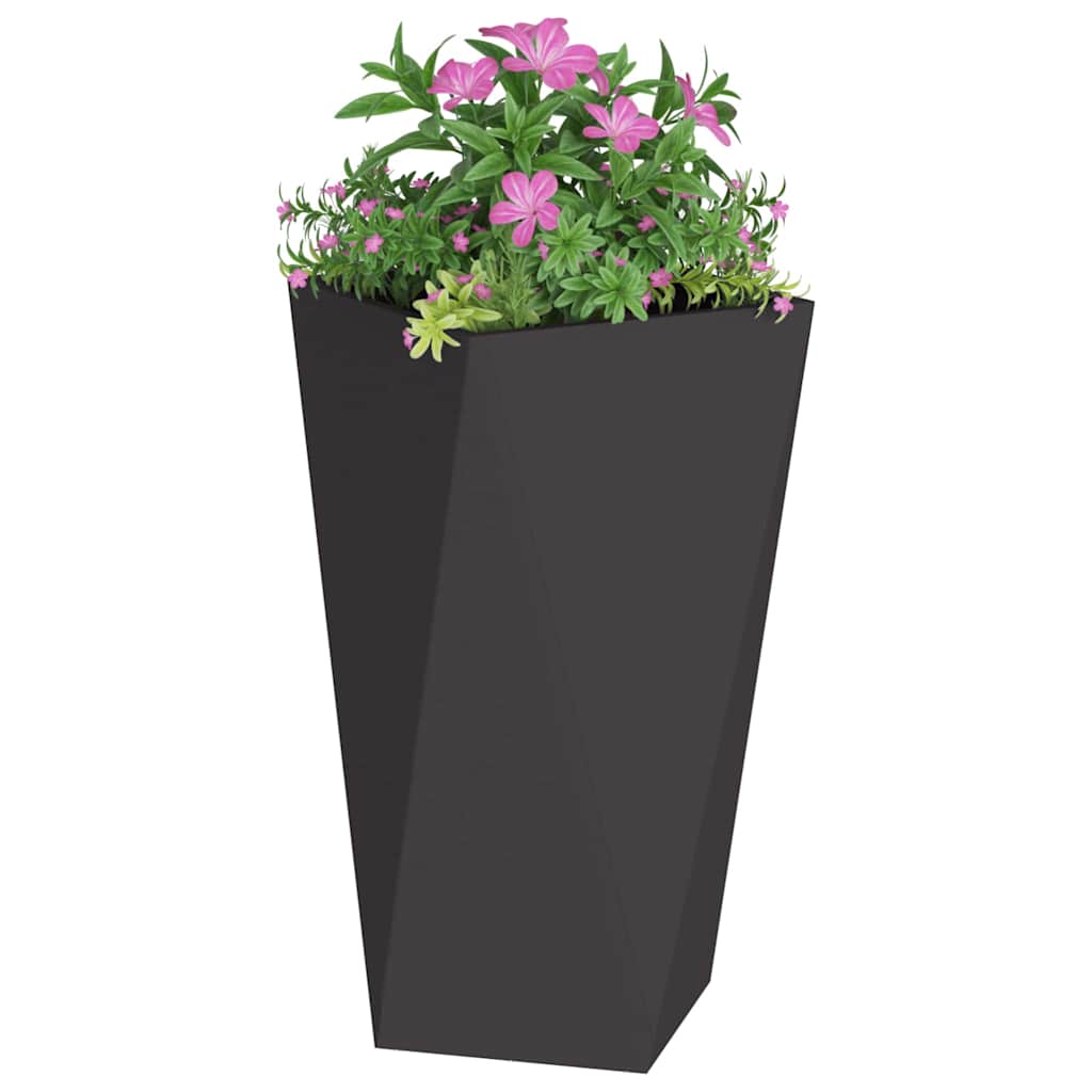 Plantekassed Svart 40 x 40 x 75 cm Stål