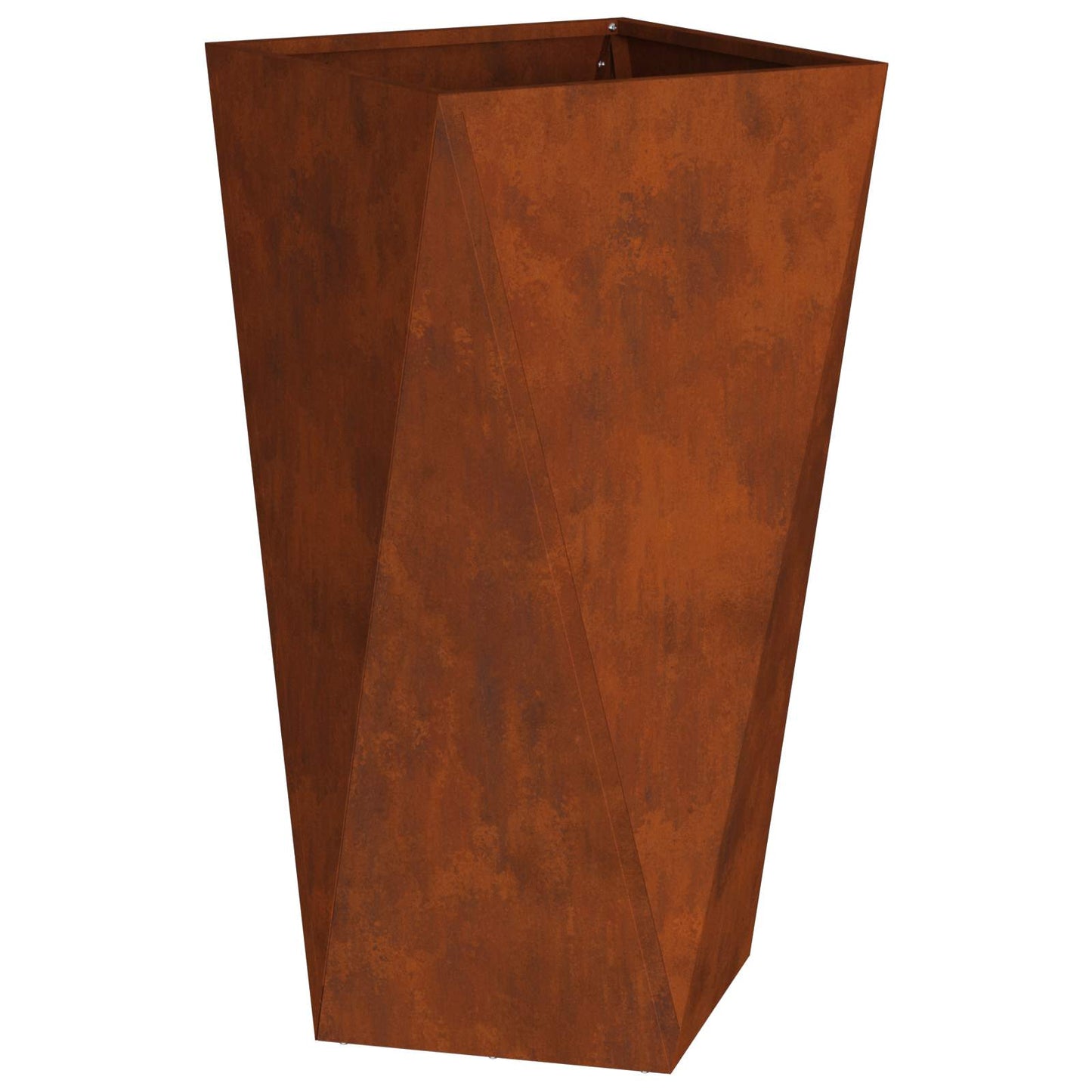 Plantekassed 2 pcs Rusten 40 x 40 x 75 cm Cortenstål
