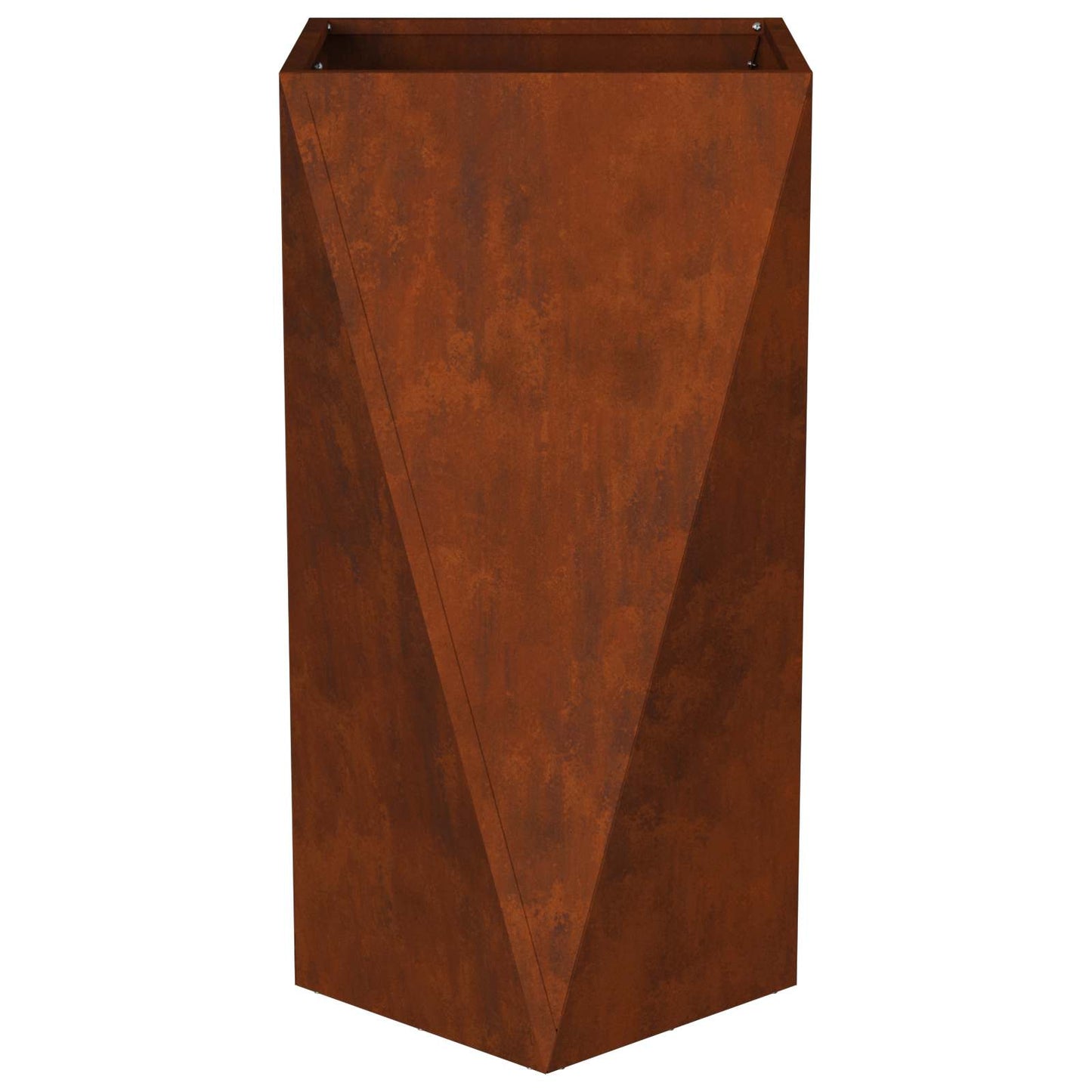 Plantekassed 2 pcs Rusten 40 x 40 x 75 cm Cortenstål