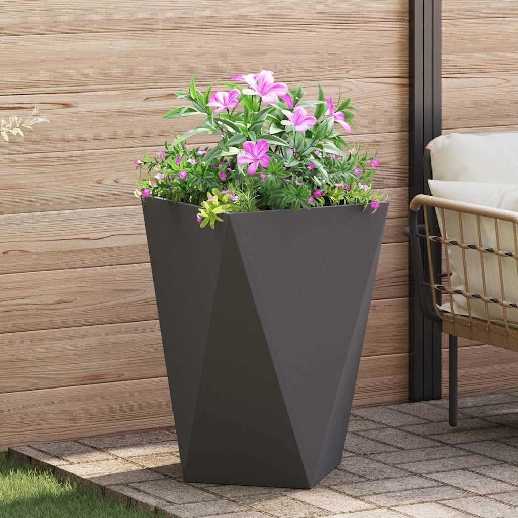 Plantekassed Svart 50 x 50 x 75 cm Stål