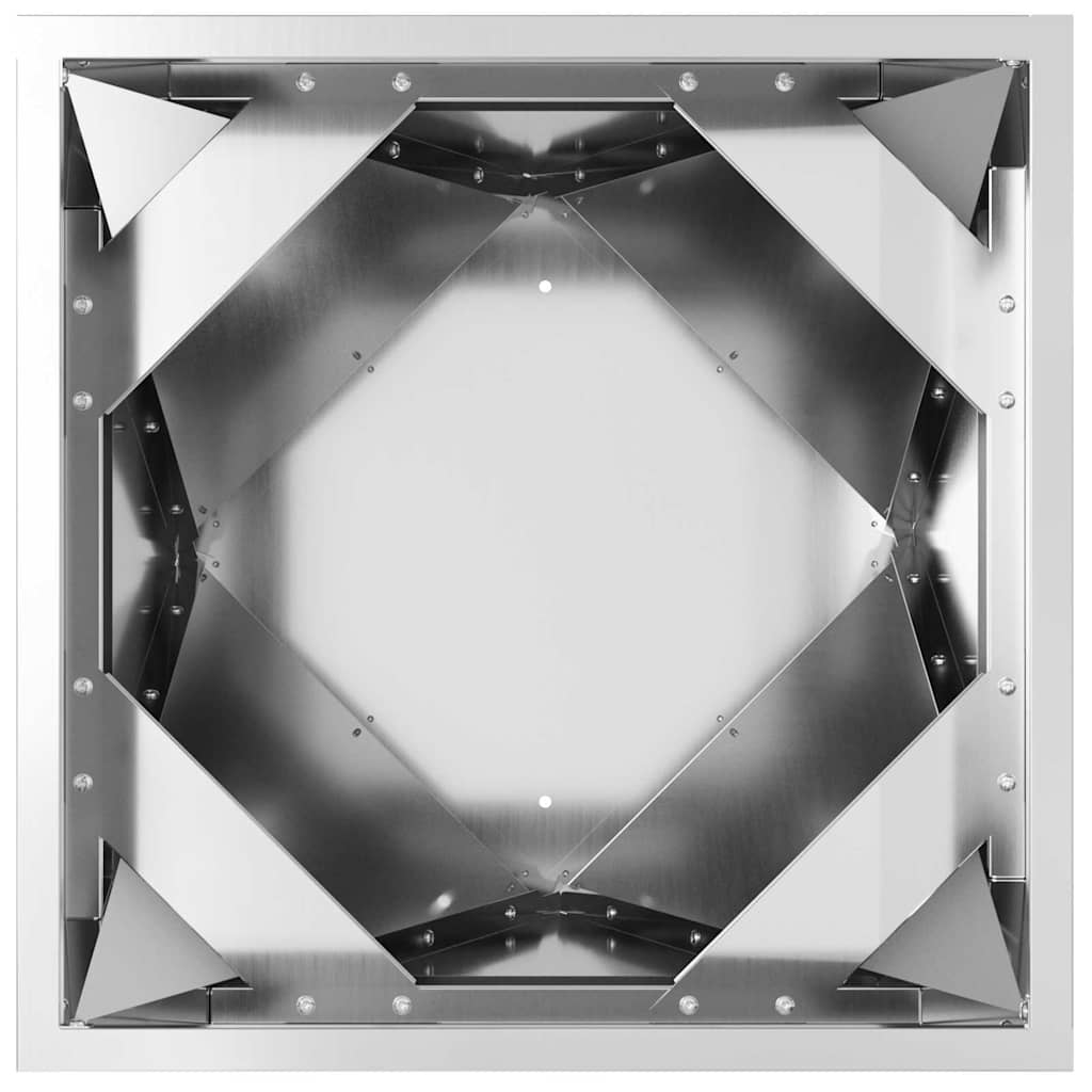Plantekassed sølv 50 x 50 x 75 cm Galvanisert Stål