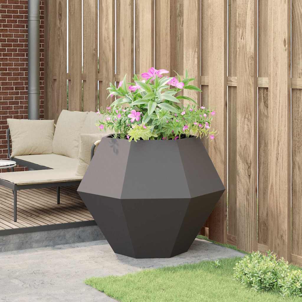 Plantekassed Svart 100 x 100 x 80 cm Stål