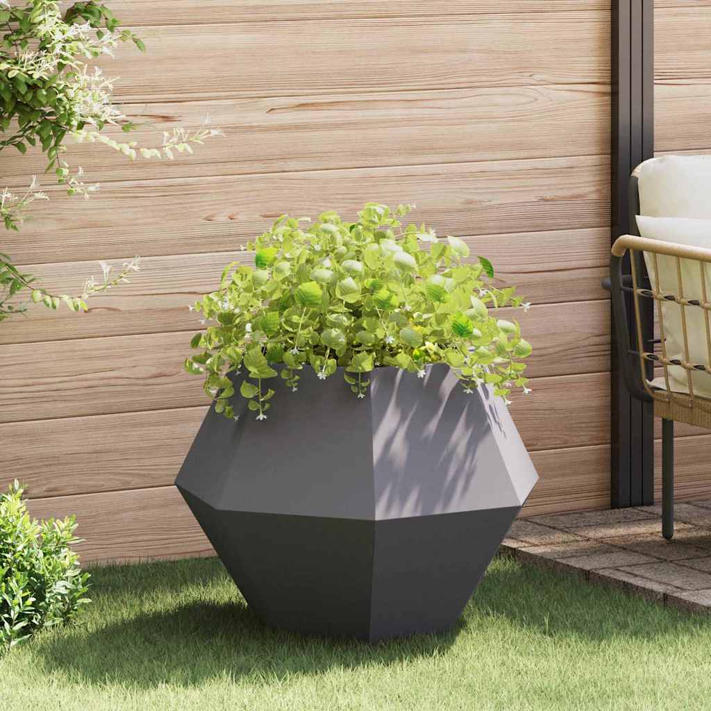 Plantekassed Svart 75 x 75 x 60 cm Stål