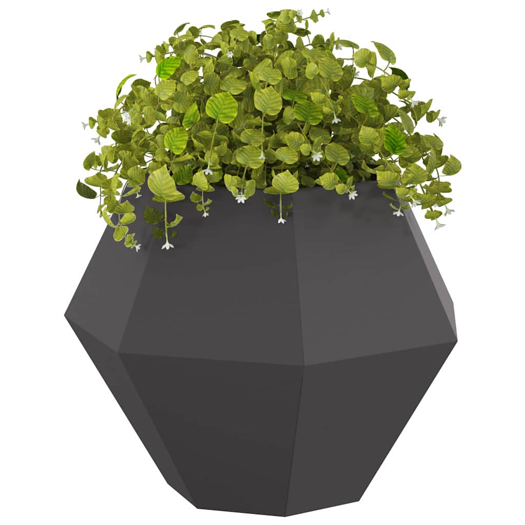 Plantekassed Svart 75 x 75 x 60 cm Stål