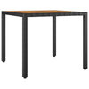 Hage Spisegruppe 3 pcs Svart 90 x 90 x 75 cm polyrotting