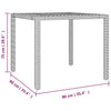 Hage Spisegruppe 3 pcs Svart 90 x 90 x 75 cm polyrotting
