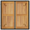 Hage Spisegruppe 5 pcs Svart, Tre 90 x 90 x 75 cm polyrotting