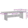 Hage Spisegruppe 11 pcs Svart 240 x 90 x 75 cm polyrotting