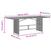 Hage Spisegruppe 7 pcs Svart 190 x 80 x 75 cm polyrotting