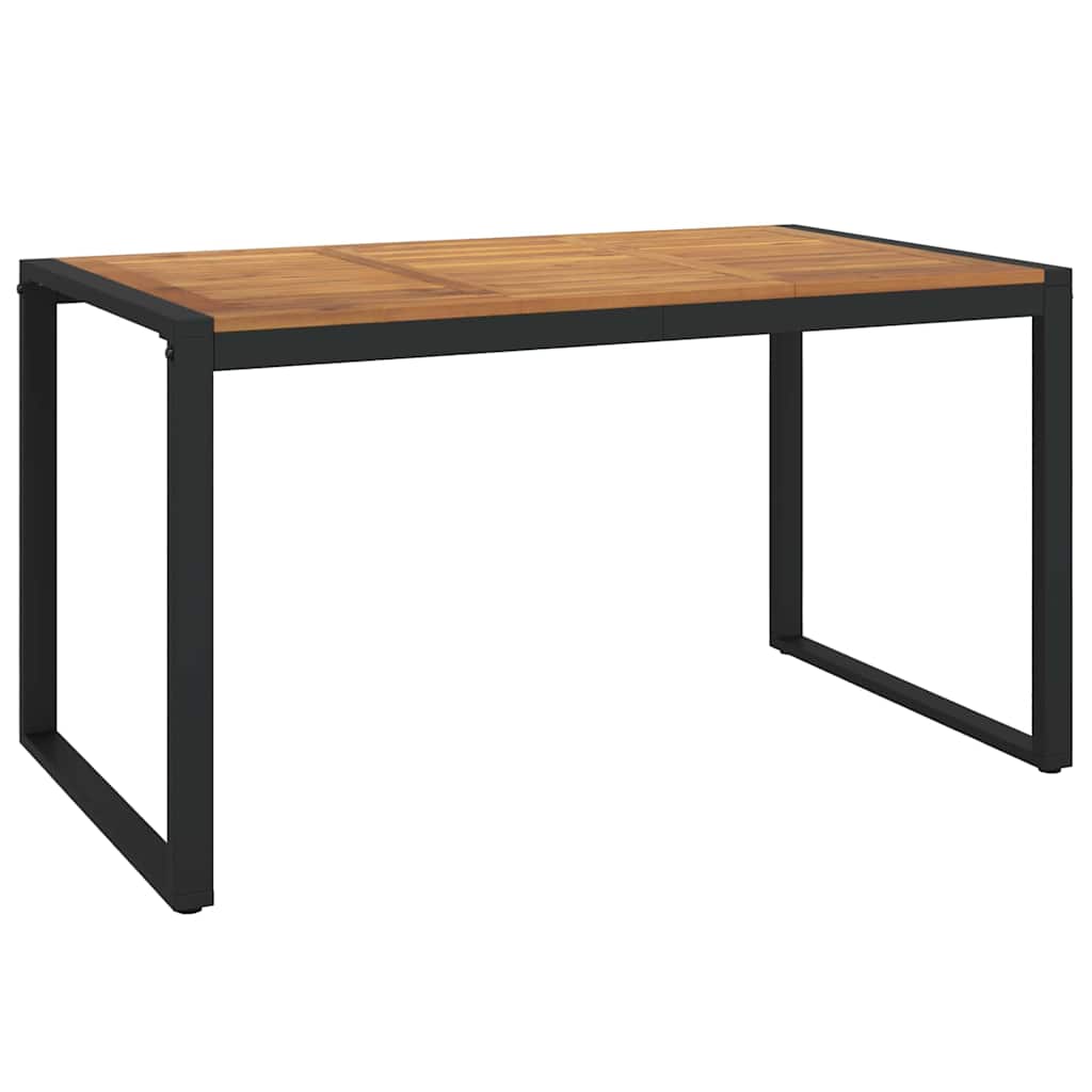Hage Spisegruppe 5 pcs Svart, Tre 140 x 80 x 75 cm polyrotting